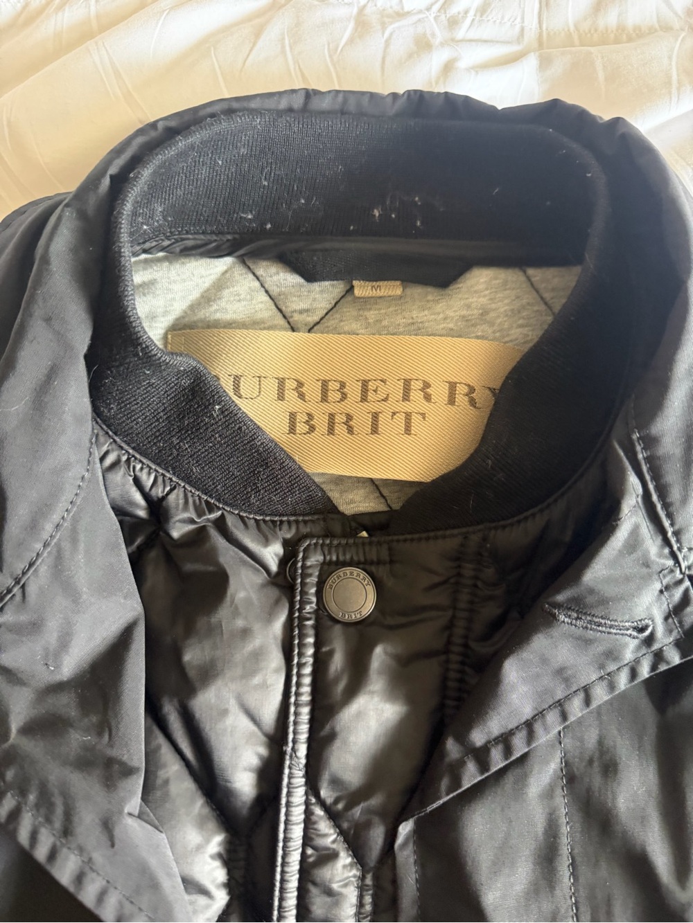 Burberry Black Trench Coat with Quilted Detachable Vest - Picture 4 of 11